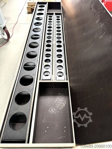 Messplatte/Messleiste/Montagelineale Messleistensatz in Holzkiste Montagelineale