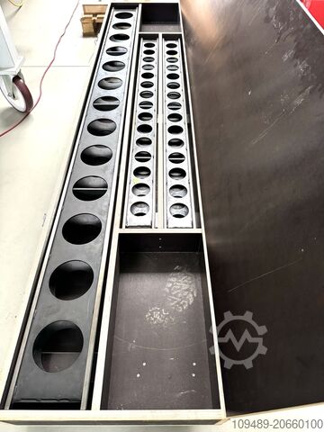 Messplatte/Messleiste/Montagelineale Messleistensatz in Holzkiste Montagelineale