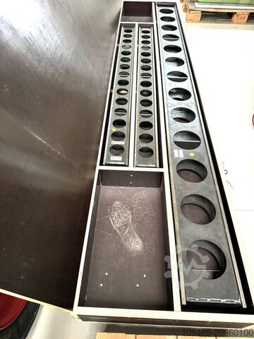 Messplatte/Messleiste/Montagelineale Messleistensatz in Holzkiste Montagelineale