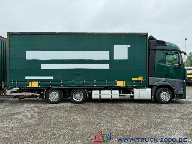 Flatbed truck with tarp Mercedes-Benz Actros 2536 6x2 58m³ Mega Wechselbrücke Retarder