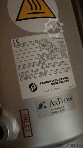 Canned motor pump Teikoku BA61-116J4BL-050611V-F