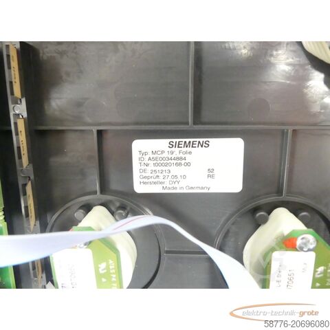 Component Siemens 6FC5203-0AF22-1AA2 Maschinensteuertafel MCP 483 SN:T-A62062669