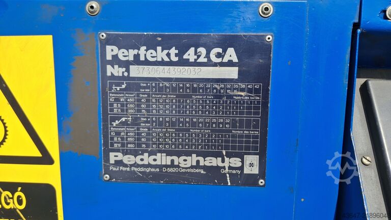 Rebar bending machine Peedinghaus 42ca Peddinghaus Perfekt 42 CA