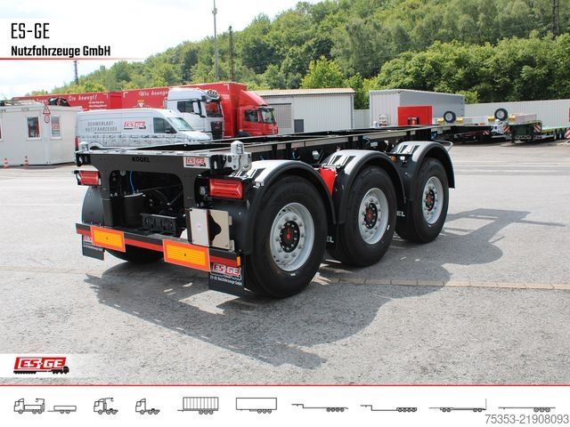 Swap body semitrailer KÖGEL 3-Achs-Containerchassis 20'