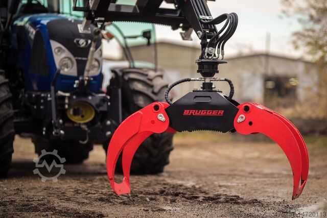 Holzzange, Rückezange für Traktoranbau Brugger Grip 130 professionelle Rückezange