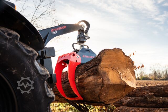 Holzzange, Rückezange für Traktoranbau Brugger Grip 130 professionelle Rückezange