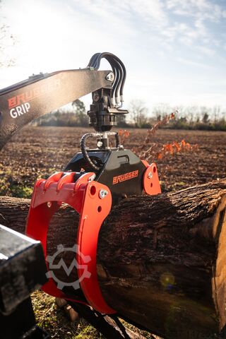 Holzzange, Rückezange für Traktoranbau Brugger Grip 130 professionelle Rückezange