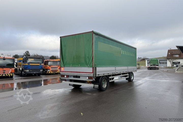 Open trailer with tarp UE 18 Plane / Swiss-Vehicle