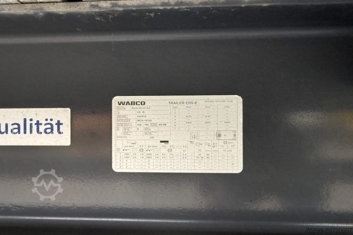 Open trailer with tarp UE 18 Plane / Swiss-Vehicle