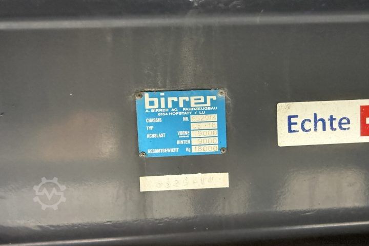 Open trailer with tarp UE 18 Plane / Swiss-Vehicle