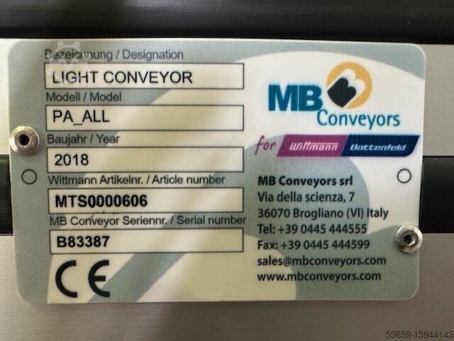 Conveyor belts MB Conveyors MB Conveyors PA_ALL 2470 x 500, 2018