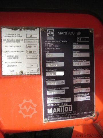 Teleskoparmstapler MANITOU MRT 1432 Roto Funk ArbeitsbĂŒhne **2170 Stunden**