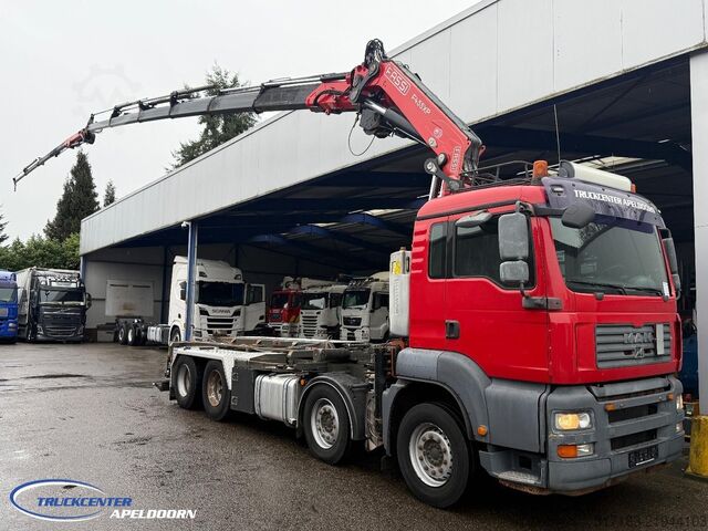 Open body MAN TGA 35.440 Fassi F455 + L214, Lier