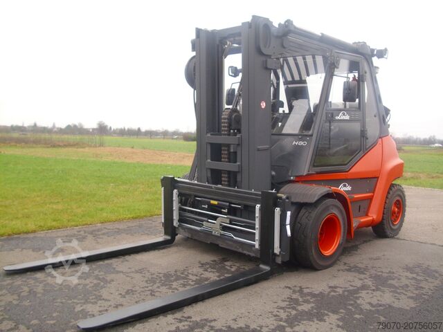 Gabelstapler Linde H80T-02-X396 TRIPLEX-ZVG-KAB-HZG- NUR 76