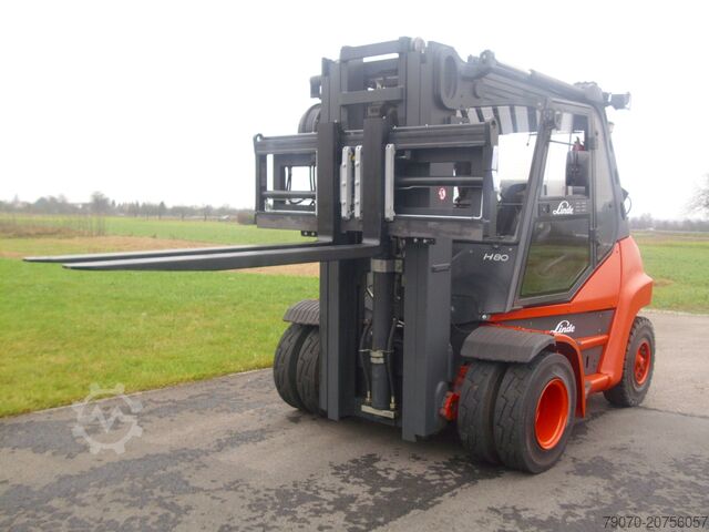 Gabelstapler Linde H80T-02-X396 TRIPLEX-ZVG-KAB-HZG- NUR 76
