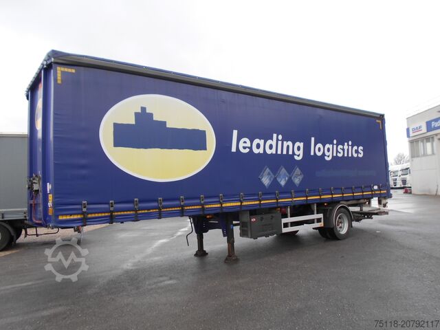 Open semitrailer with tarp Pacton TBD 122 - CENTINATO 1 ASSE TRIDEC + SPON