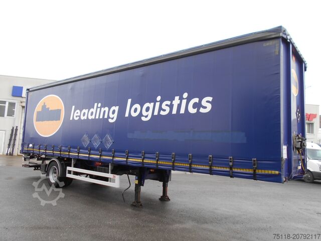 Open semitrailer with tarp Pacton TBD 122 - CENTINATO 1 ASSE TRIDEC + SPON