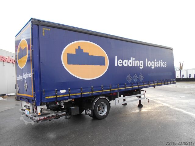 Open semitrailer with tarp Pacton TBD 122 - CENTINATO 1 ASSE TRIDEC + SPON