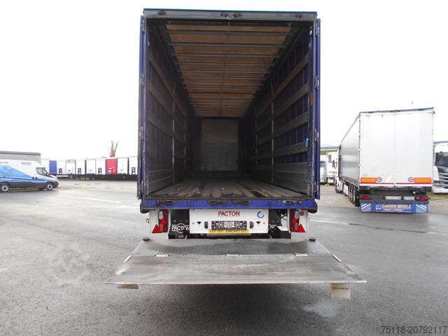 Open semitrailer with tarp Pacton TBD 122 - CENTINATO 1 ASSE TRIDEC + SPON