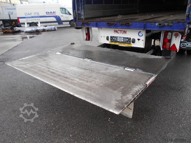 Open semitrailer with tarp Pacton TBD 122 - CENTINATO 1 ASSE TRIDEC + SPON