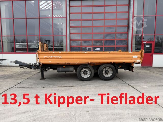 Tipper trailer Müller Mitteltal KA-TA-T  13,5 t Tandemkipper- Tieflader