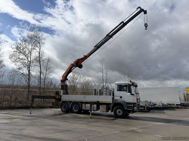 Flatbed truck MAN Truck & Bus TGA08  TGS 26.440 6 x 4 BL mit Kran PK53002