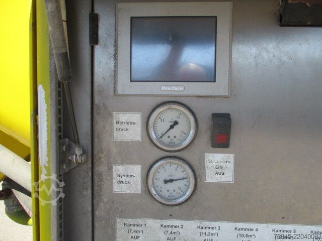 Silo semitrailer SCHWARZMÜLLER Tropper TNAS 27.58/6 AI, Futtersilo, Liftachse