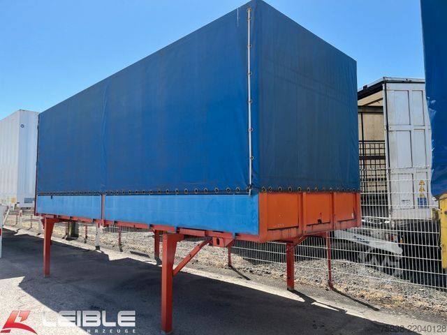 Swap body trailer ACKERMANN-FRUEHAUF Pritsche + Plane*Wechselpritsche*41m³*Klapprunge