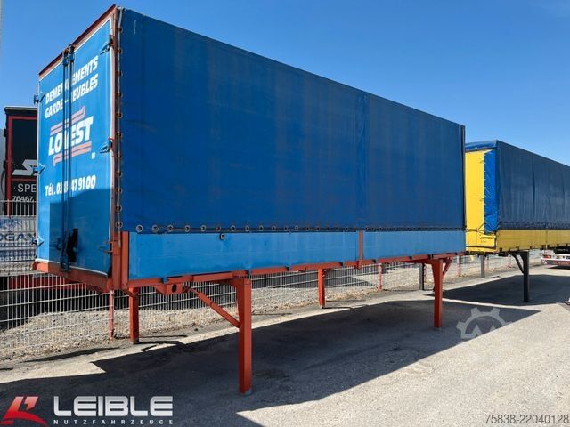 Swap body trailer ACKERMANN-FRUEHAUF Pritsche + Plane*Wechselpritsche*41m³*Klapprunge