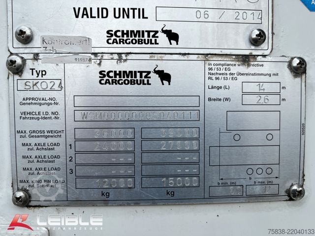 Reefer semitrailer SCHMITZ CARGOBULL SKO 24*Carrier Vector1850*Doppelstock*Trennwand*