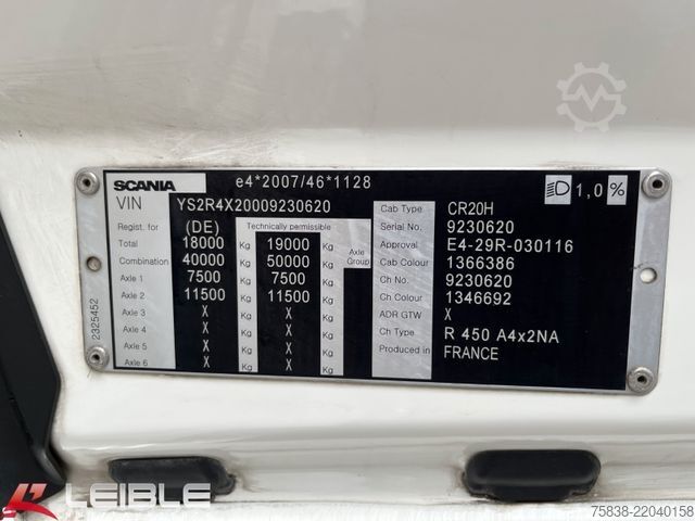Standard tractor unit SCANIA R 450 *Nebenantrieb*Alcoa*Klima*Retarder*