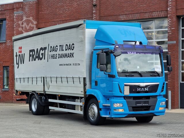 Tarpaulin MAN TGM 18.290 4x2 - Tautliner - Loadlift - Euro 6 ...