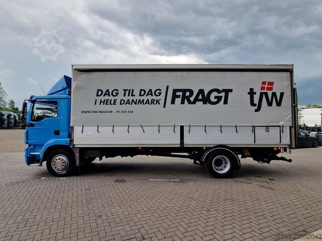 Tarpaulin MAN TGM 18.290 4x2 - Tautliner - Loadlift - Euro 6 ...