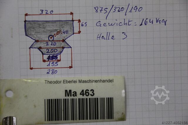 Eccentric press spare part Weingarten Stößel