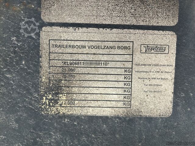 Box body Vogelzang VO-STG-12-9-GSL / Box 13.5 mtr / Loadlift / Ste...