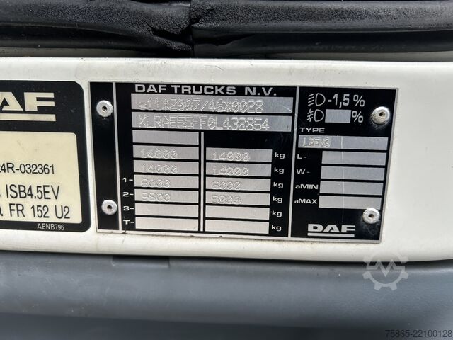 Koffer DAF FA LF 55 210 EEV / 14 Ton / Isolated Box / Load...