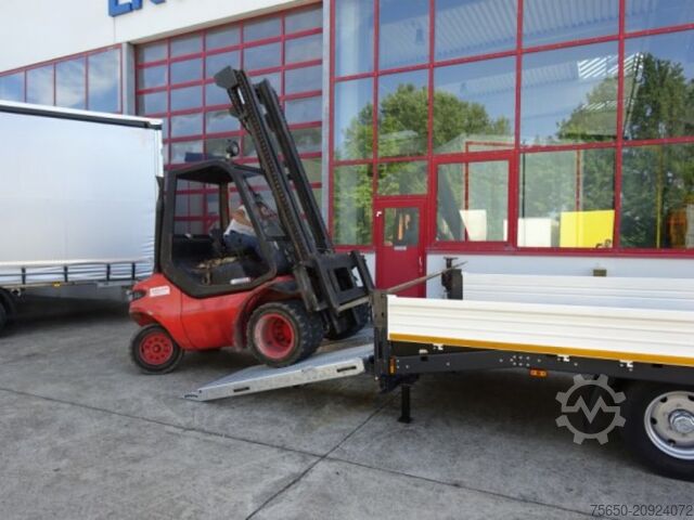 Low loader trailer Möslein TTT 11-6,2 BR Weiß  Tandemtieflader mit breiten RampenNeufahrzeug