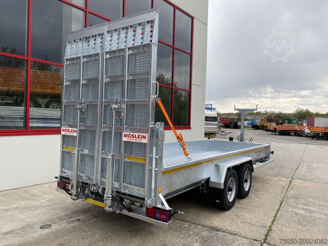 Low loader trailer Möslein TT 11-E6x2 hydr. Rampen  Tieflader für Fräsen breiten hydraulischen Rampen, Neu