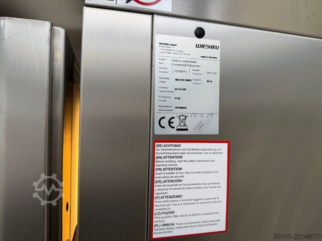 WIESHEU EUROMAT B5/B10 VARIO BAKERY OVEN Wiesheu Euromat B5/B10