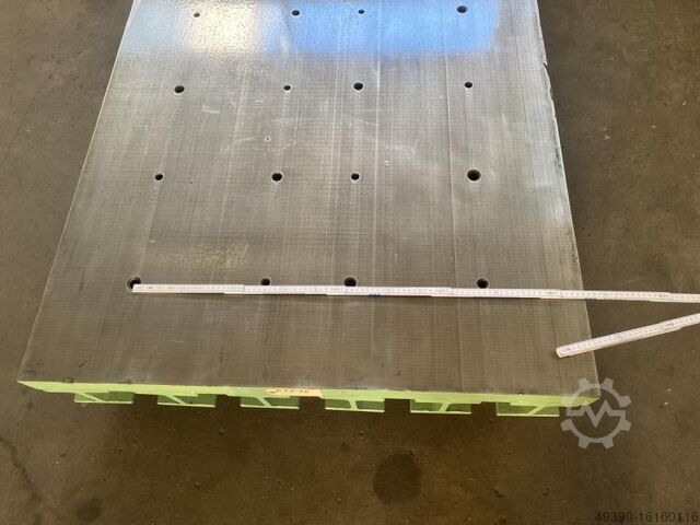 Aufspannplatte, Aufspanntisch, bearbeiteter Stahl Maschinentisch, schwere Richtplatte oder Schweißpl EIGENBAU 2150 x 1040