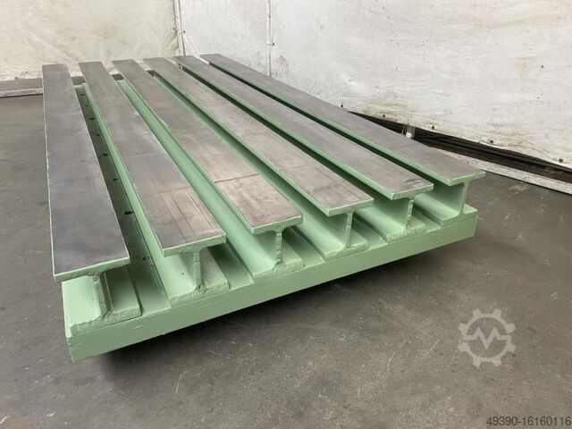 Clamping plate, clamping table, machined steel machine table, heavy straightening plate or welding p EIGENBAU 2150 x 1040