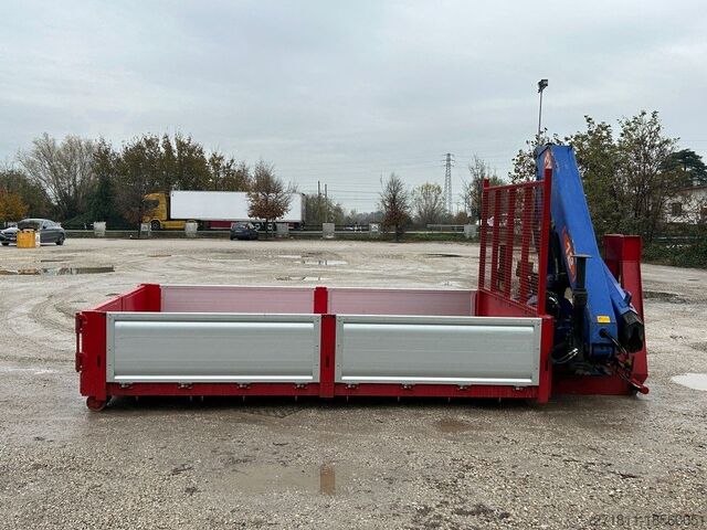 Abrollcontainer CONTAINER SCARRABILE NUOVO A PIANALE CON GRU