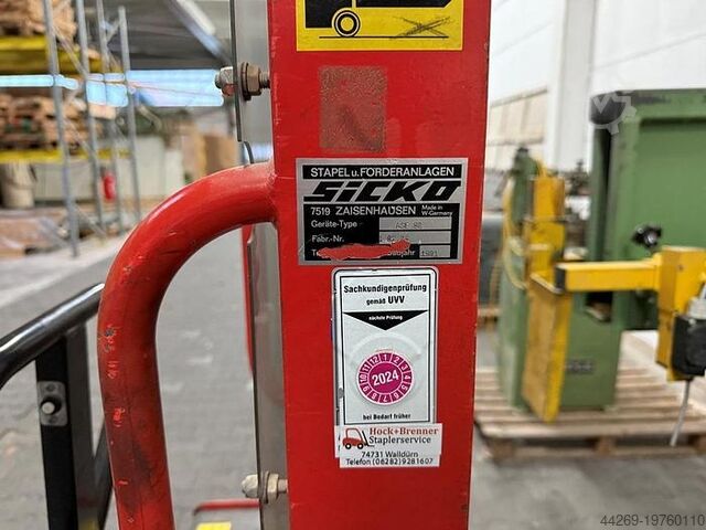 Universal stacking Sicko ASF with high lift truck Sicko ASF