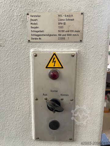 Pendulum impact tester SHP III Moh&Federhaff SPH-III