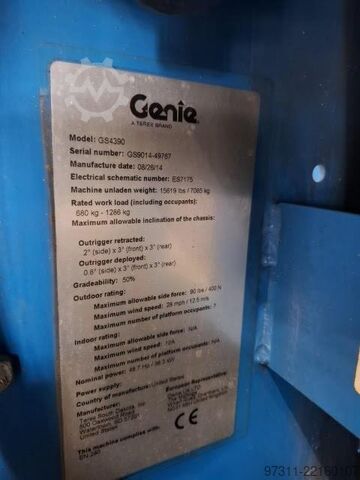 Scissor lift Genie GS-4390 RT