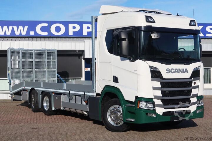 Car transporter Scania R500 NGS Machine oprijwagen Stuur as.