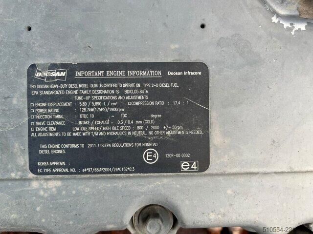 Crawler excavator Doosan DX 255 LC Kettenbagger