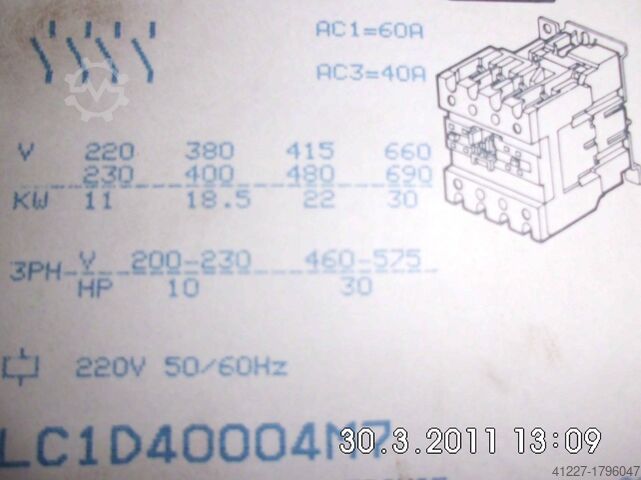 Schütze Telemecanique LC1D40004M7