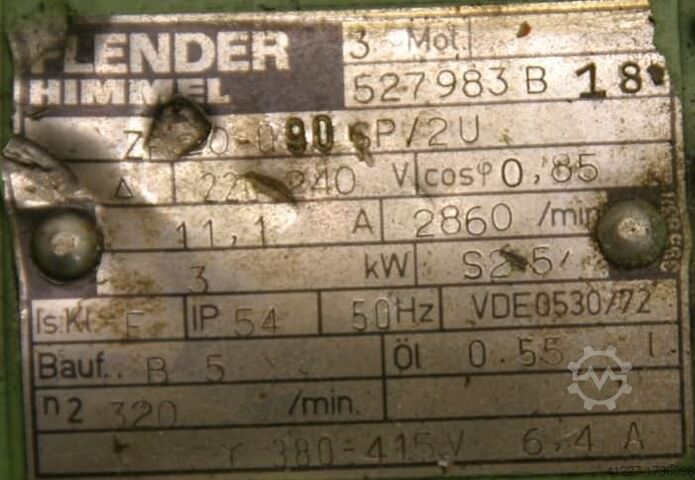 Getriebemotor 0,16/3 kW 7,1/320 U/min Flender ZF20-090SP/2U