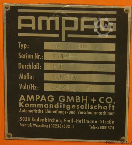 Automatische Umreifungsmaschine AMPAC RO 500